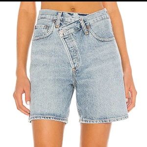 Agolde criss cross shorts size 25
